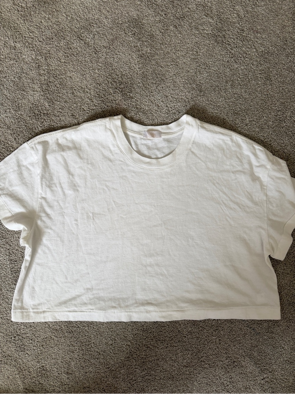 Classic White Crop Tee nuuds XL